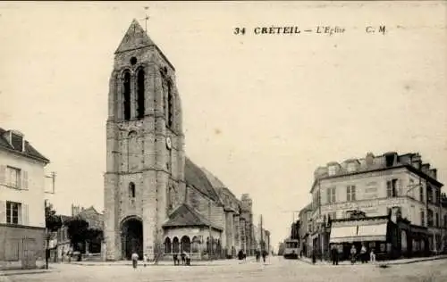 Ak Créteil Val de Marne, Kirche