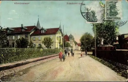 Ak Montreux Vieux Altmünsterol Elsass Haut Rhin, Bahnhofstraße