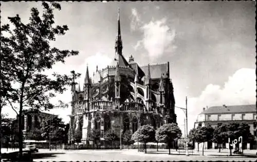 Ak Reims-Marne, Apsis der Kathedrale