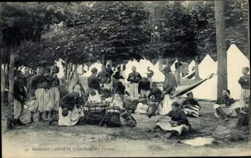 Ak Maisons Laffitte Yvelines, Le Camp des Zouaves