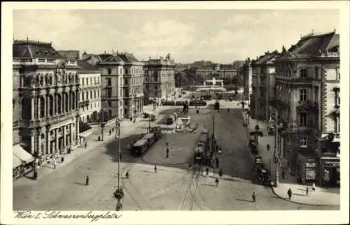 Ak Wien 1 Innere Stadt, Schwarzenbergplatz