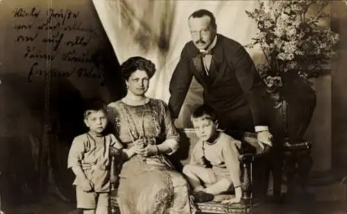 Ak Großherzog Ernst Ludwig von Hessen Darmstadt, Postkartenwoche der Großherzogin Eleonore 1912