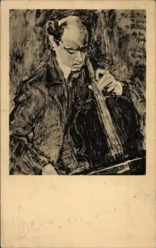 Künstler Ak Toorop, J., Pablo Casals, Portrait, Cellist
