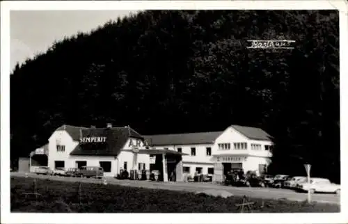 Foto Tankstelle, Raststätte, Semperit, Autos