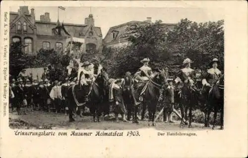 Ak Husum in Nordfriesland, 300 Jahrfeier, Heimatfest 1903, Handelswagen