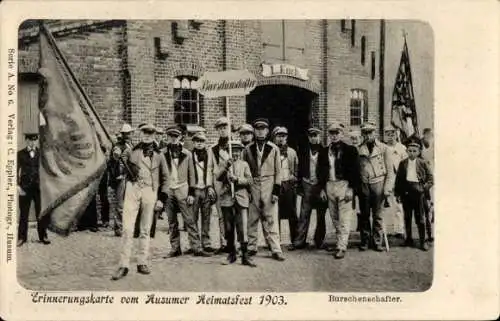 Studentika Ak Husum in Nordfriesland, 300 Jahrfeier, Heimatfest 1903, Burschenschafter