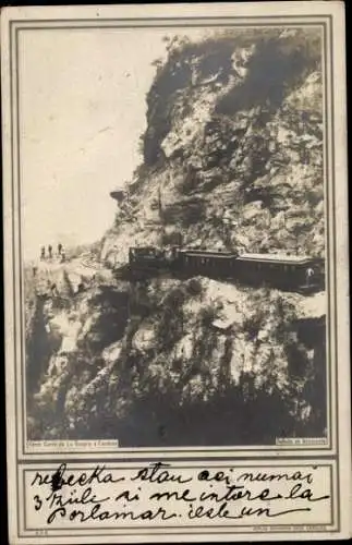 Ak Venezuela, Eisenbahn im Gebirge, Ferro Carril de La Guayra à Caracas