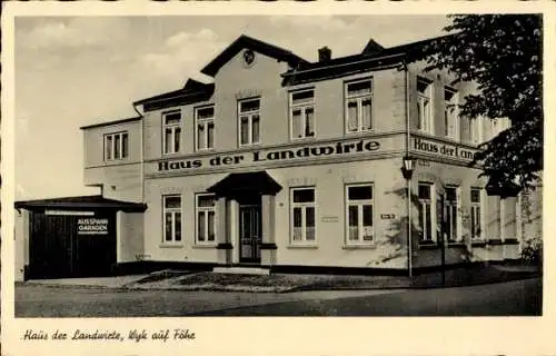 Ak Wyk auf Föhr Nordfriesland, Haus der Landwirte