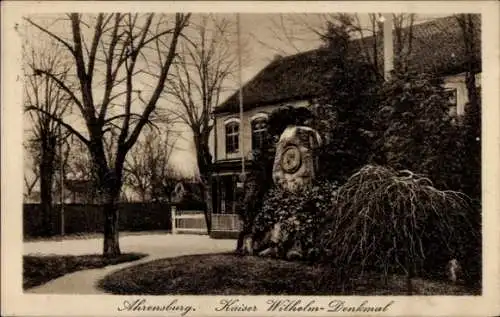 Ak Ahrensburg im Kreis Stormarn, Kaiser Wilhelm Denkmal