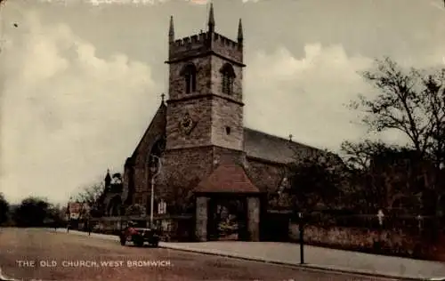 Ak West Bromwich Staffordshire England, Alte Kirche