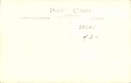 Ak Delhi Indien, Rotes Fort, verziertes Fenster