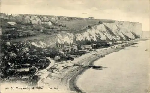Ak St. Margaret's in Cliffe Kent England, die Bucht