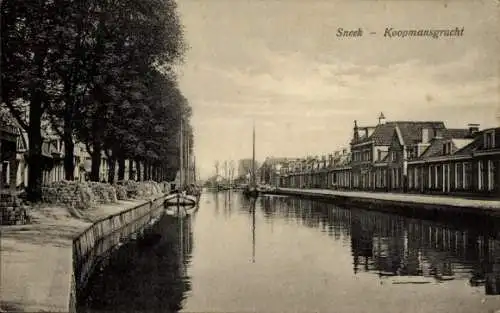 Ak Sneek Friesland Niederlande, Koopmansgracht