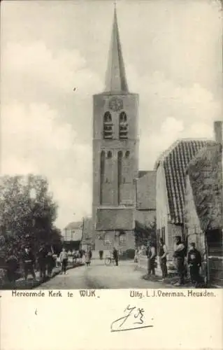 Ak Wijk en Aalburg Nordbrabant, Hervormde Kerk