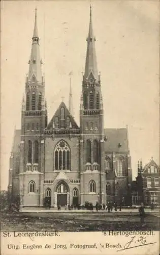 Ak 's Hertogenbosch Nordbrabant Niederlande, St. Leonardus Kirche