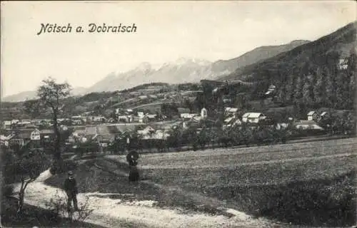 Ak Nötsch am Dobratsch Kärnten, Gesamtansicht