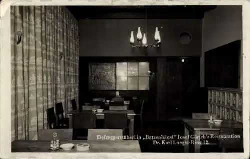 Ak Wien 1 Innere Stadt, Dr. Karl Lueger-Ring 12, Restaurant Batzenhäusl von Josef Görich