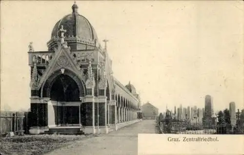 Ak Graz Steiermark, Zentralfriedhof