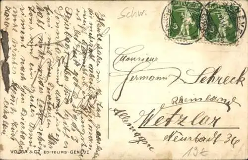 Wappen Ak Genève Genf Stadt, Centenaire de l'entree de Geneve dans la Confederation Suisse 1914