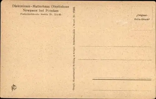 Ak Nowawes Babelsberg Potsdam, Oberlinkirche, Innenansicht