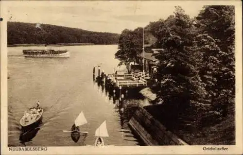 Ak Klein Glienicke Neubabelsberg Potsdam, Am Griebnitzsee