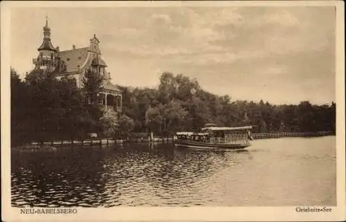 Ak Klein Glienicke Neubabelsberg Potsdam in Brandenburg, Griebnitzsee