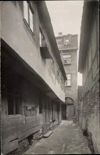 Foto Ak Berlin, Fischerbr. No. 5, Gasse, Häuser