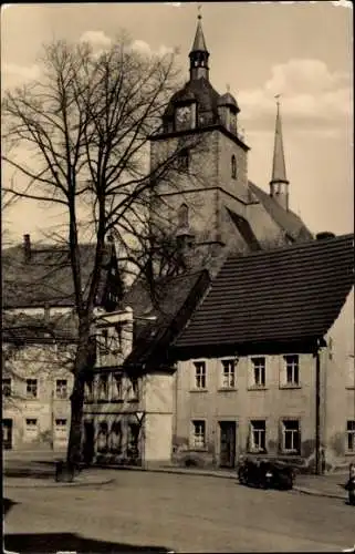 Ak Mittweida in Sachsen, Blick zur Kirche