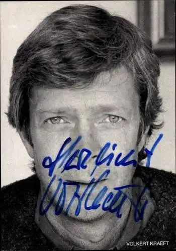 Ak Schauspieler Volkert Kraeft, Portrait, Autogramm