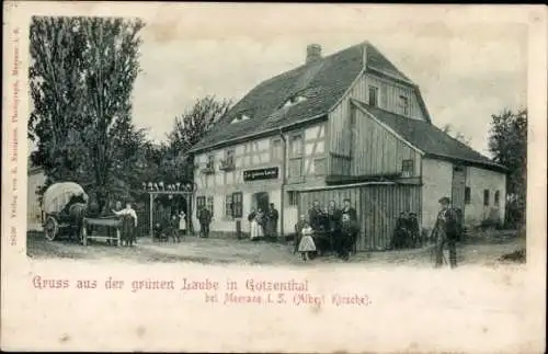 Ak Götzenthal Meerane in Sachsen, Grüne Laube, Gasthaus