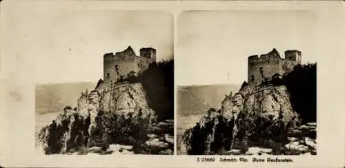 Stereo Foto Neidlingen an der Teck Baden Württemberg, Burgruine Reußenstein