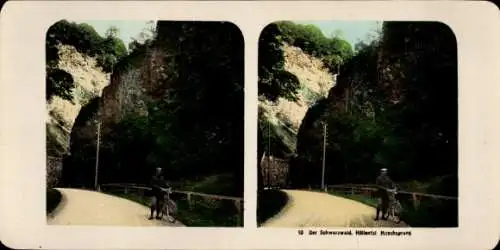 Stereo Foto Buchenbach im Schwarzwald, Hirschsprung im Höllental