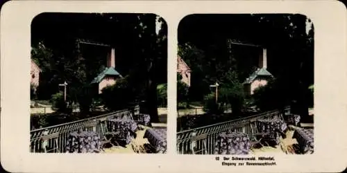 Stereo Foto Breitnau im Schwarzwald, Höllental, Eingang zur Ravenna Schlucht