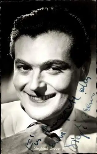 Ak Schauspieler Siegfried Breuer jr., Portrait, Autogramm