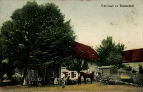 Ak Riemsdorf Scharfenberg Klipphausen in Sachsen, Gasthaus