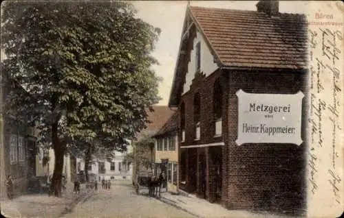 Ak Büren in Westfalen, Metzgerei von Heinrich Kappmeier