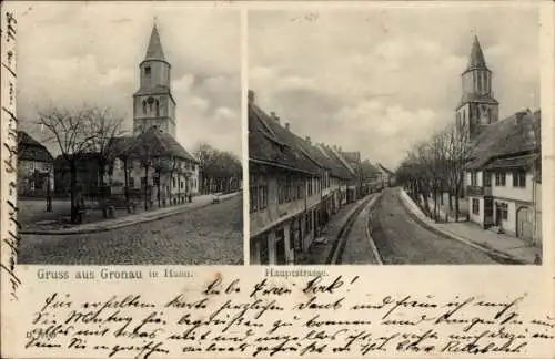 Ak Gronau an der Leine Niedersachsen, Hauptstraße, Kirche