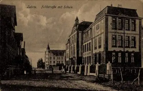 Ak Lehrte in Niedersachsen, Feldstraße, Schule