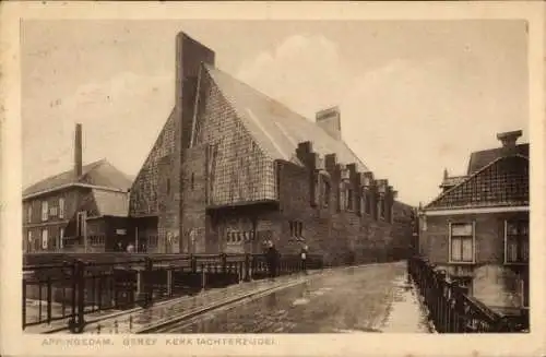 Ak Appingedam Groningen Niederlande, Geref. Kirche