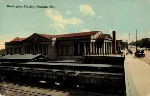 Ak Omaha Nebraska USA, Burlington-Station