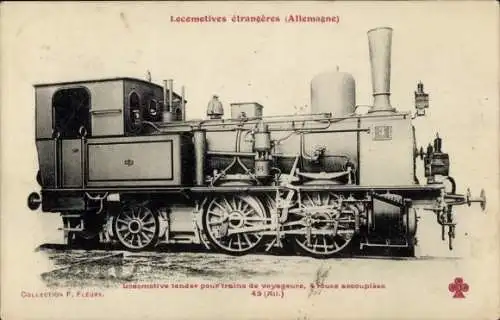 Ak Deutsche Eisenbahn, Lokomotive, Tender, Nr 3
