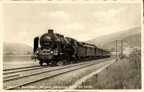 Ak Deutsche Eisenbahn, Schnellzug , 2- Zylinder-Heißdampflokomotive Nr. 39236