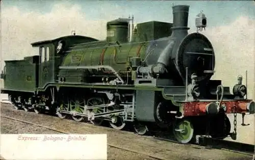 Ak Italienische Eisenbahn, Express Engine, Dampflok Nr. 4530