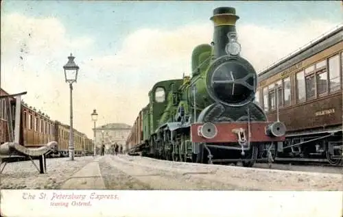 Ak Russische Eisenbahn, St. Petersburg-Express