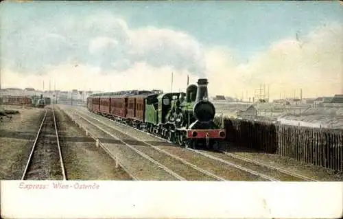 Ak Österreichische Eisenbahn, Express Wien-Ostende