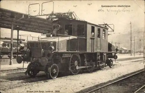 Ak Schweizerische Bahn, Elektrische Bahn, Lokomotive