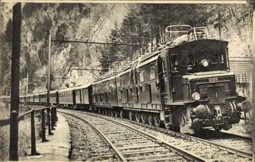 Ak Schweizer Eisenbahn, Triebwagen, SLM, 1 Bo 1 Bo