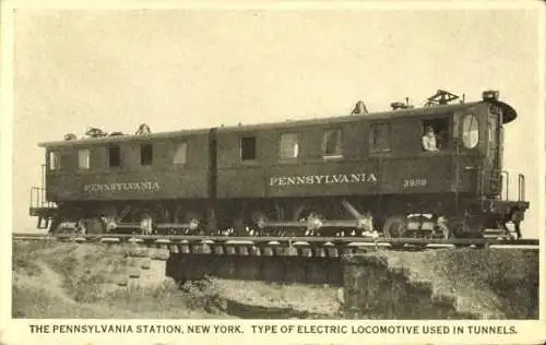 Ak Pennsylvania Station, Art der in Tunneln verwendeten Elektrolokomotive