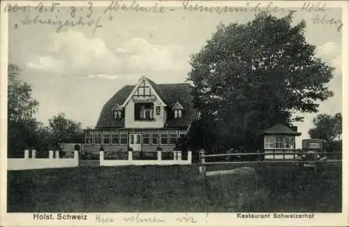 Ak Malente in Ostholstein, Restaurant Schweizerhof am Kellersee