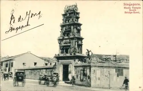 Ak Singapore Singapur, Hindu Tempel, South Bridge Road